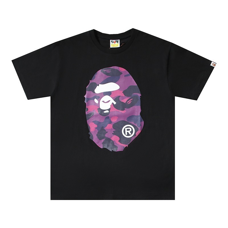 クロスボーダー トレンド ブランド メンズ レディース カップル Tシャツ メンズ 漫画 レター ラウンドネック 半袖|undefined