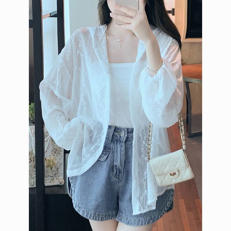 Fashionable thin shiffon sun protection clothing