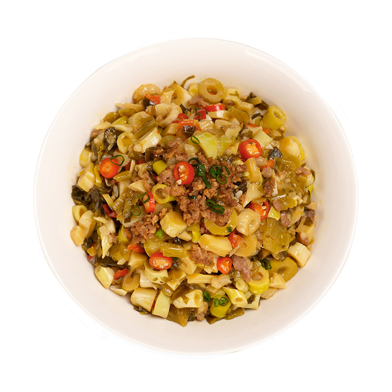 왕 Xiaoyu 절인 양배추 작은 죽순과 다진 고기 160g