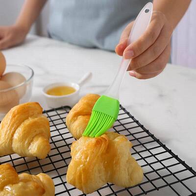 现货食品烧烤刷子料理刷调料扫硅胶刷小号透明强弹性毛刷厂家批发|ms