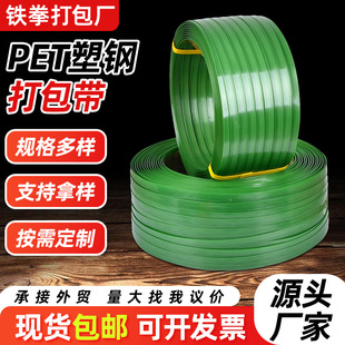 Pet Green Plastic Steel Strapping 1608 Type Plastic Steel Strap Manual Multi-Specification Hot Melt Strapping Cargo Strap