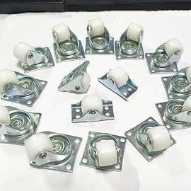 0.5英寸超静音抽屉滑轮直线脚轮定向尼龙滑轮地柜家具迷你小轮子