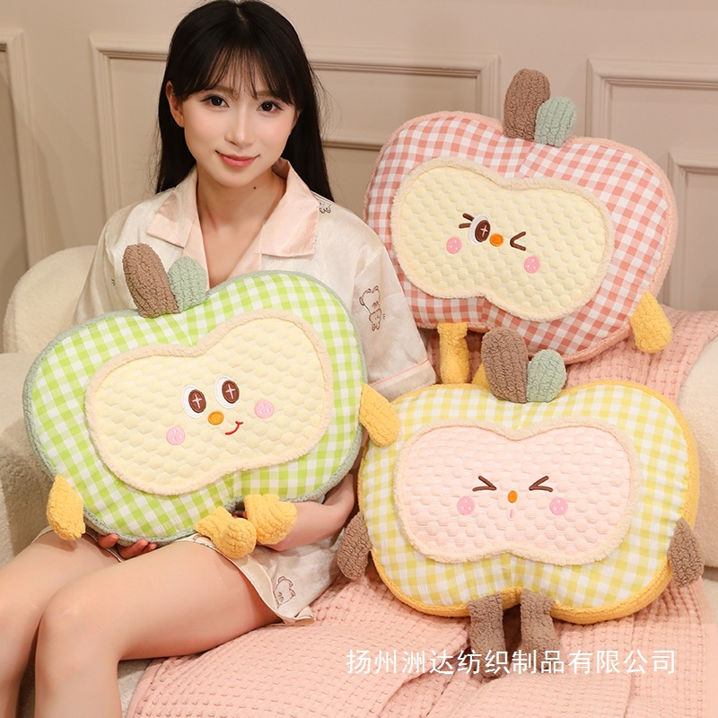 Cojín Manta 2 en 1 de Peluche Multiuso para Sofá, Oficina y Auto