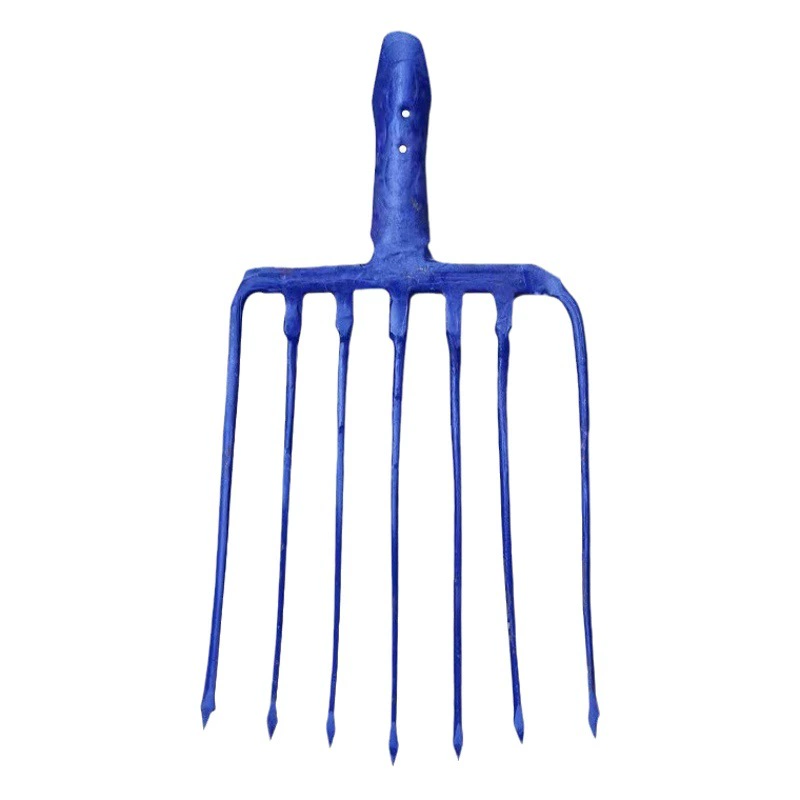 Hongrui углеродистая сталь утяжеленная вилка для каменного шлака полностью Стальная вилка с семью зубьями полностью стальная Вилка Для Навоза вилка для скота сельскохозяйственная садовая вилка оптом