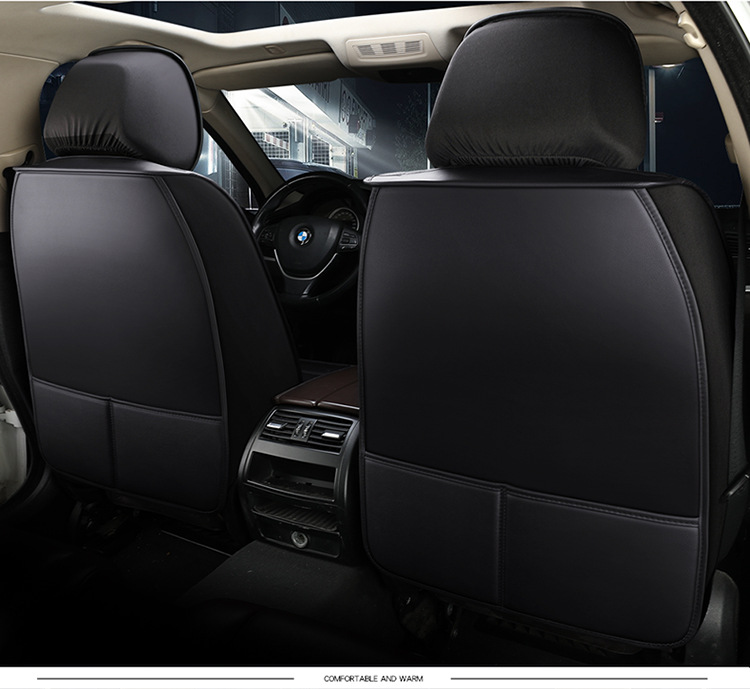 Ecosport 2019/18/17/16 Two-Wheel Drive Luxury Wing Car Seat Cushion, Universal Leather Seat Cover for All Seasons
