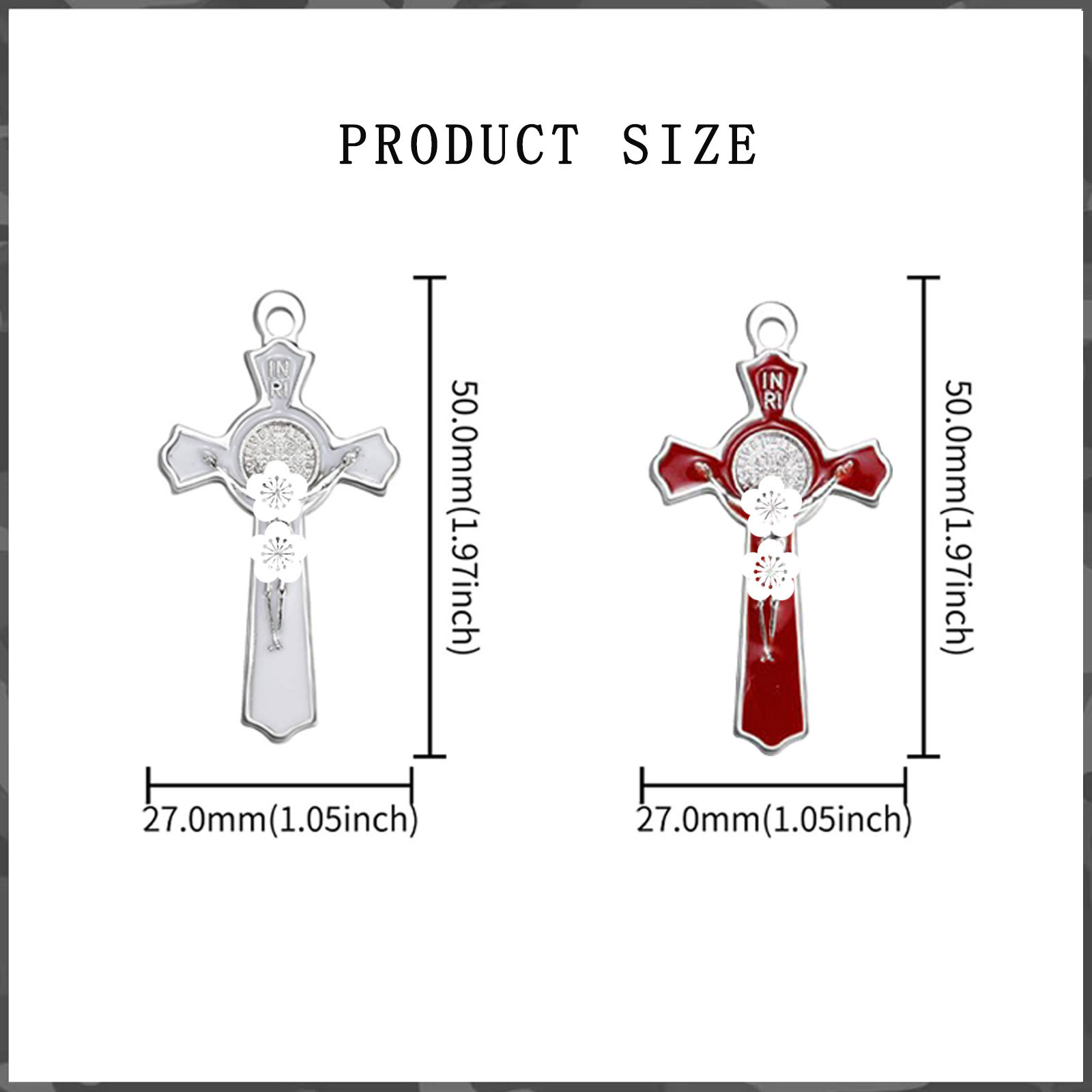 Colgante de cruz de aceite de gota de aleación transfronteriza collar de bricolaje accesorios de llavero