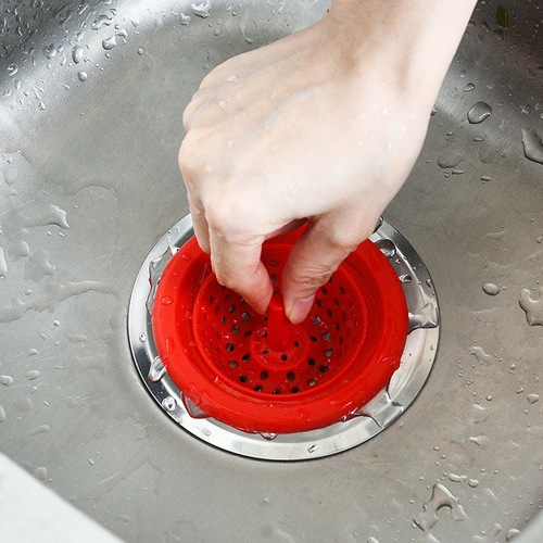 Silicone floor drain sink anti-clogging silicone filter kitchen sink sewer filter sink filter