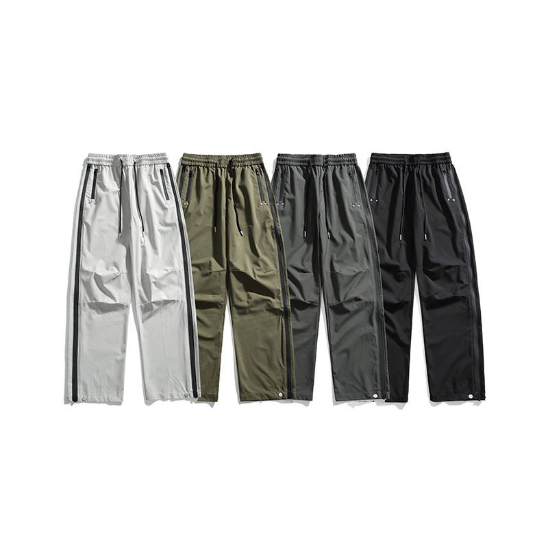 Izexx Trendy Mountain Style Outdoor Loose Windproof Waterproof Cargo Pants Men's Hiking Casual Long Pants