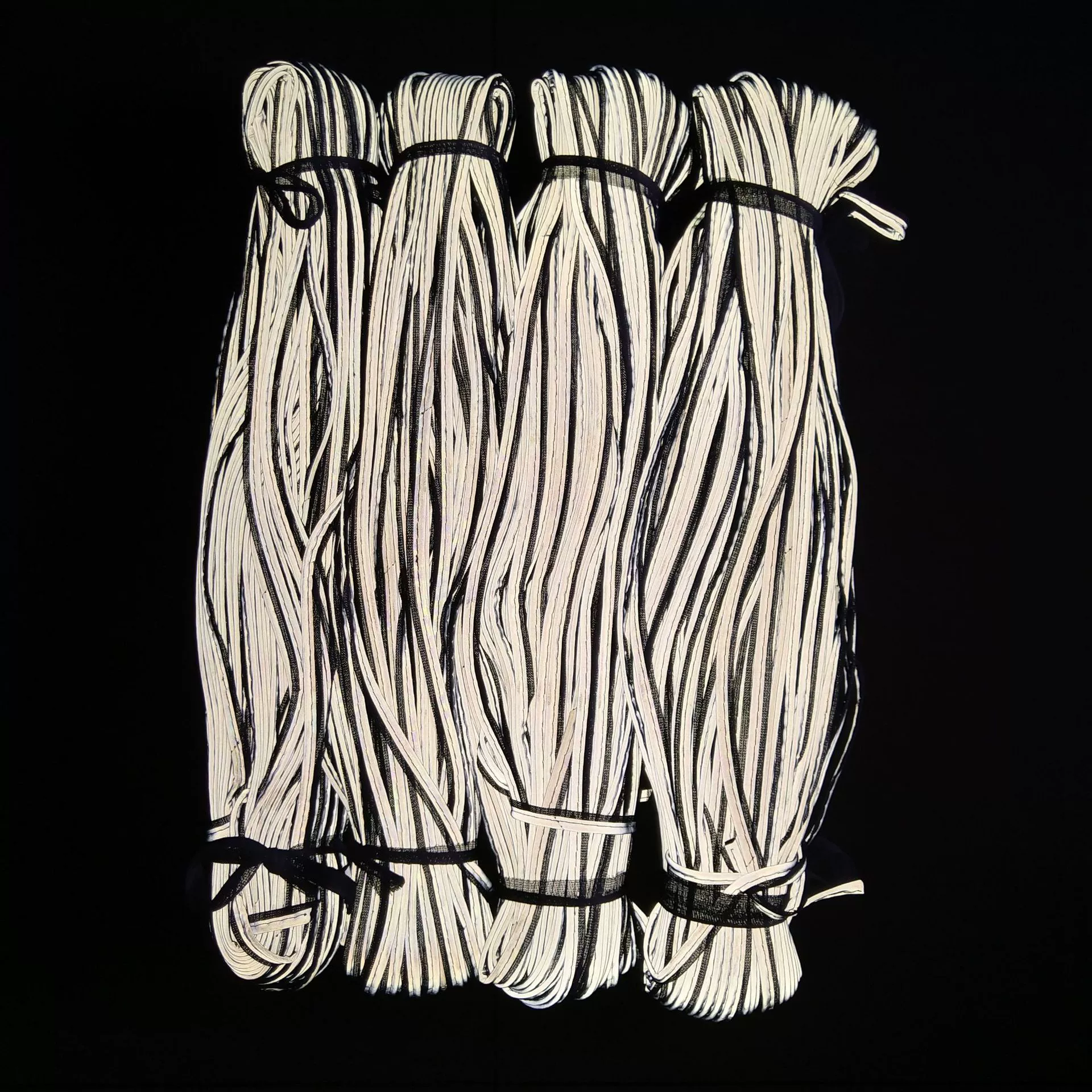 Выделите Светоотражающие Бисероплетение Полосы Красочные Светоотражающие Мешок Одежды Связывая Полосы Встроенные Полосы Цвет Светоотражающие Бисероплетение Полосы