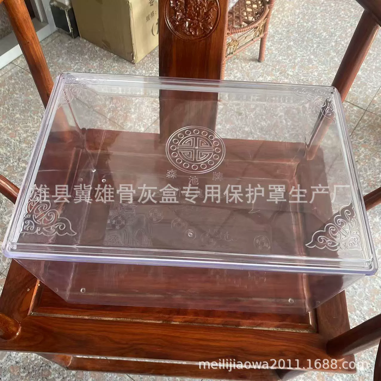 Большой утолщенный изогнутый влагостойкий защитный чехол Источник Заводские похоронные принадлежности Специальная влагостойкая коробка для кладбища