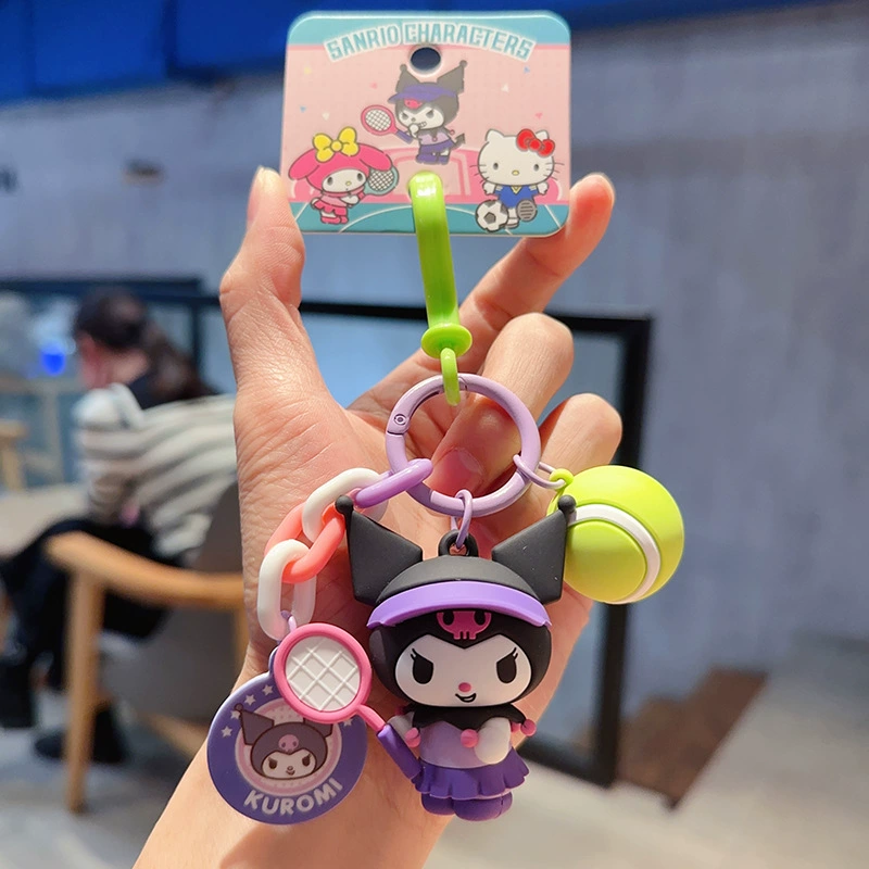 Плюшевый брелок Sanrio Hello Kitty, оригинал, мягкая подвеска 11×7.5 см, коллекционный талисман