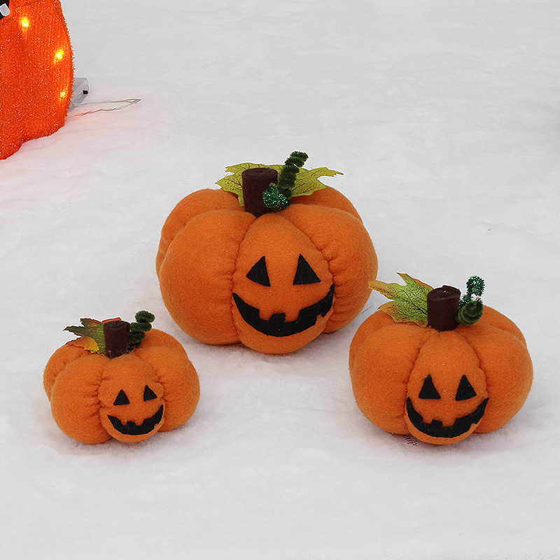 卸売りクロスボーダー新商品布芸ハロウィーンカボチャ笑顔pp綿充填鬼節パーティー雰囲気装飾品置物|undefined