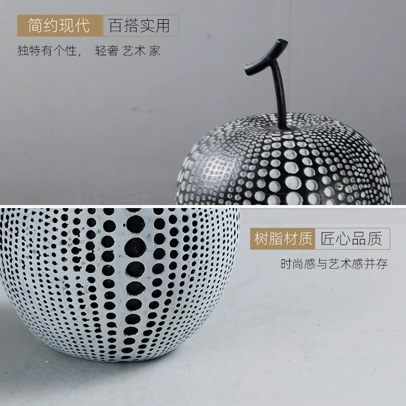 Apple, modern minimalistic decorations, light luxury style, home decor