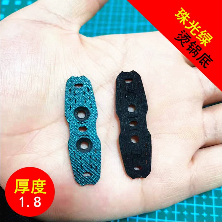 Рогатка позиционирует нижнюю часть горшка кожаный карман 1,8 толщины темно-зеленый ультраволокнистый плоский кожаный рогатый карман