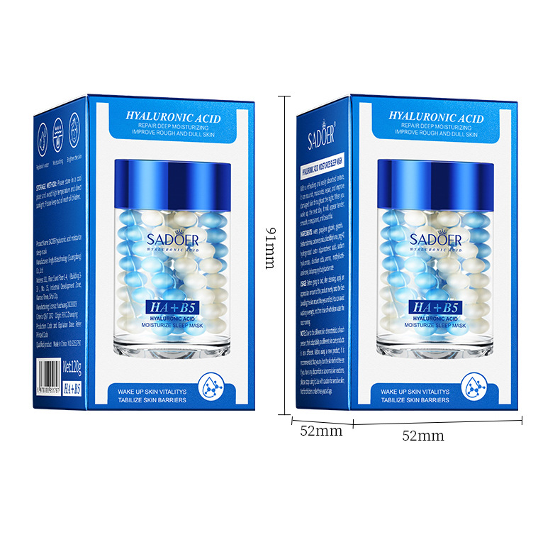 SADOER All Hyaluronic Acid B5 Moisturizing Repairing Sleep Skin Rejuvenating and Applying facial mask_voghion.com