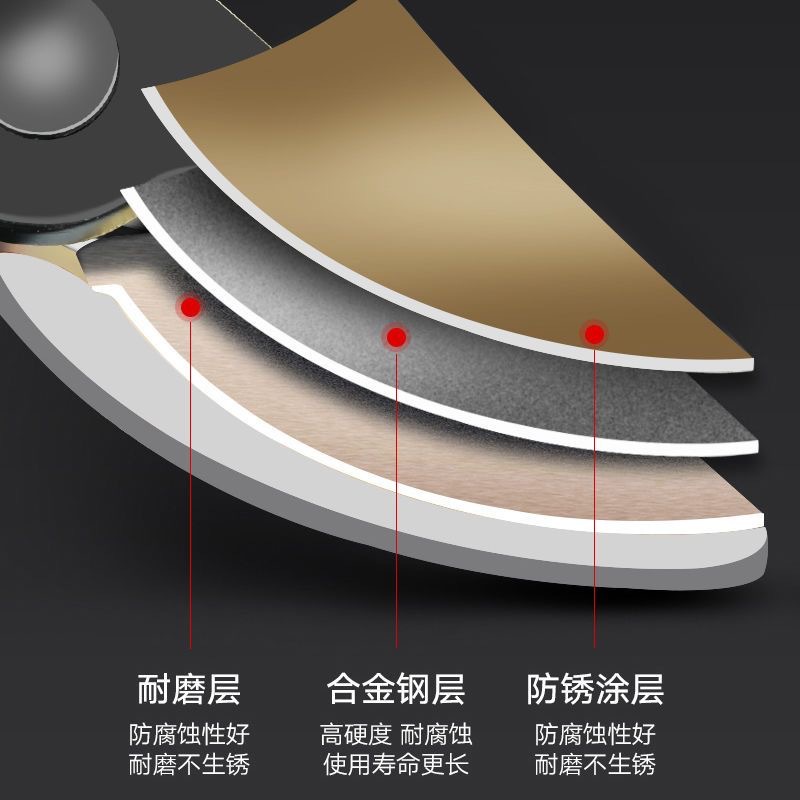 Garden pruning shears, household branch pruners, fruit tree labor-saving thick branch pruners, SK5 steel thick branch shears manufacturer