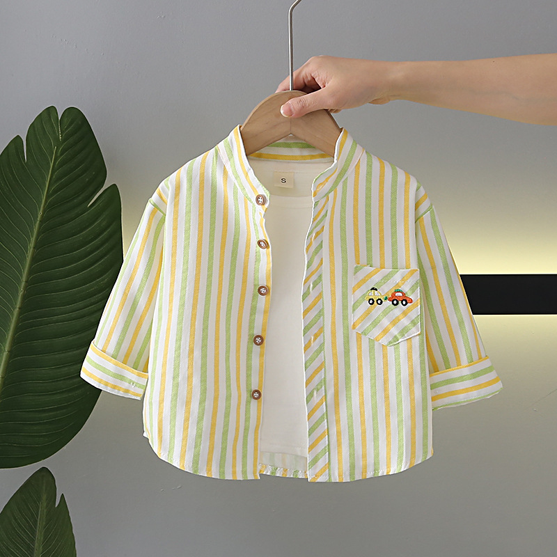 summer thin breathable children's shirt for boys