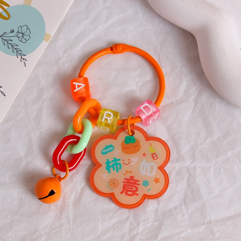Brand creative acrylic protective amulet, keychain, transparent pendant, bag decoration, decorations