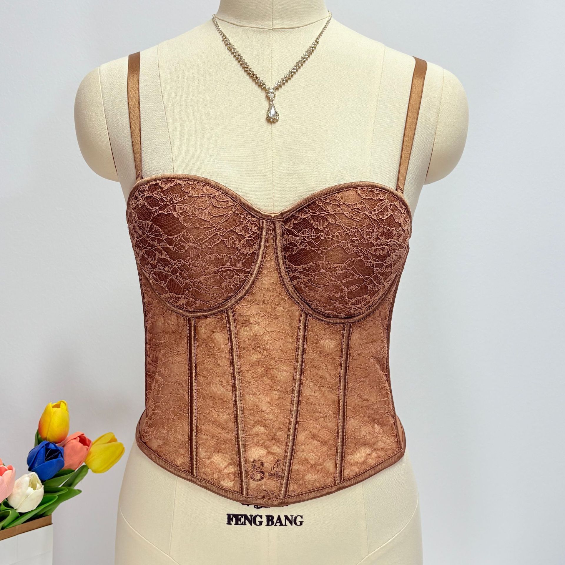 Pura chaqueta de hueso de pescado, barra bungee, delgada, pechos, anillo de acero sexy, cintura femenina, chaqueta plástica de hueso de pescado image 10