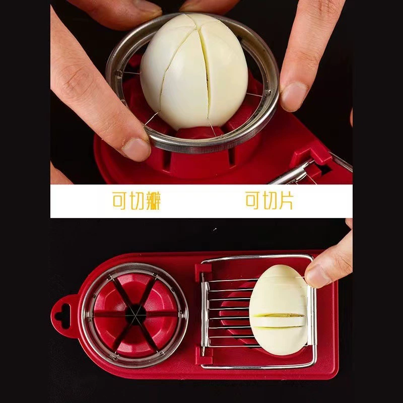 Нож для sliced eggs из нержавеющей стали, резак яйцеголовых лепестков, двойное использование, многофункциональный резак яиц