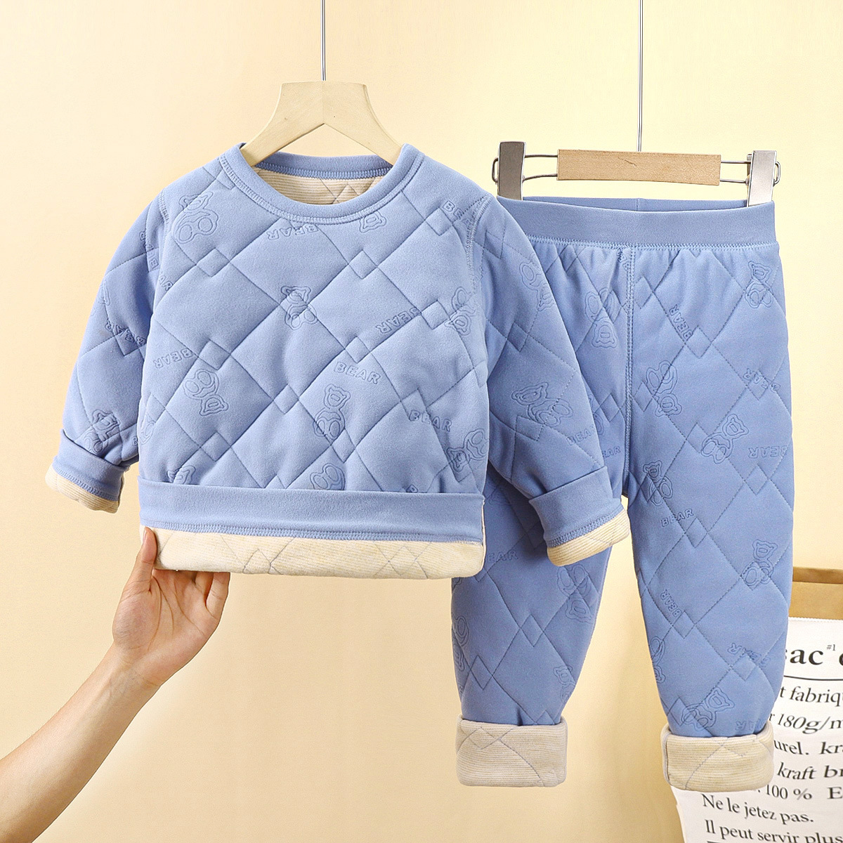 Uniformes escolares infantiles artefactos de otoño y invierno nuevos tres capas de algodón de algodón para niños con camisa de algodón gruesa con chaqueta de algodón para niñas clase A