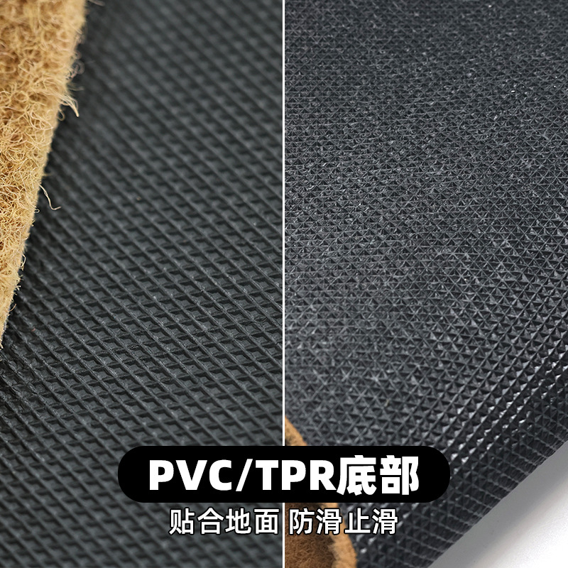 Entry mat imitation coconut palm PVC anti-slip door mat anti-dirty…