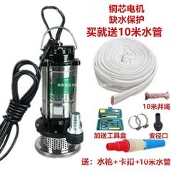 家用潜水泵1寸220V小型抽水泵吸水高扬程家用井水农用清水污水泵
