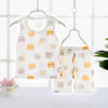 Summer breathable set, pijama, quick dry flower boy costume, Korean style, children's clothing, with short sleeve