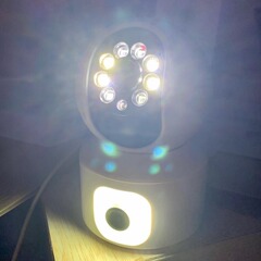 Super look at ICSEE binocular panoramic dual lens surveillance camera home wireless WiFi HD monitor