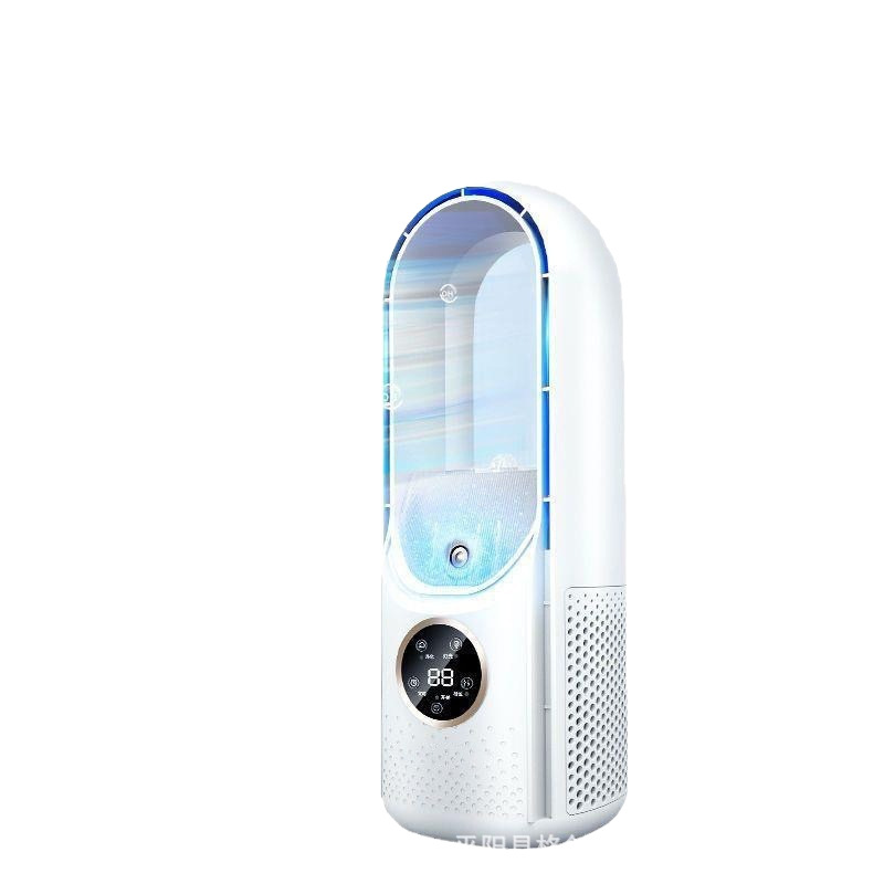 Ventilador transfronterizo sin aspas, gran viento, ventilador de encimera USB, ventilador pequeño refrigerado por agua en aerosol ultra silencioso para el dormitorio del hogar image 6