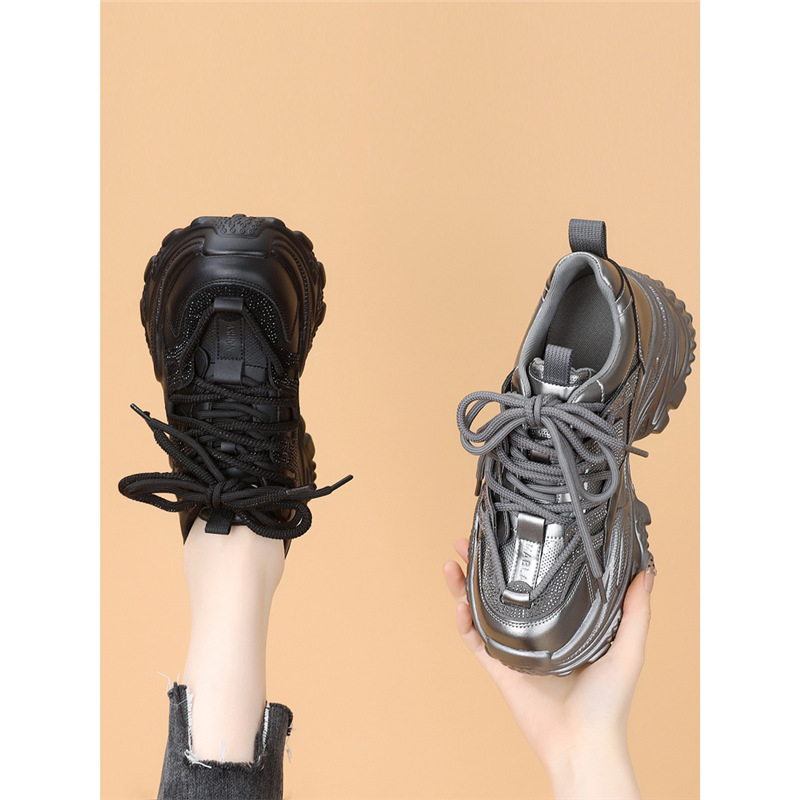 Thick-soled Torre Shoes Women's 2025 New Spring sneaker Running Shock Absorption Ultra Light Casual Small Size 34