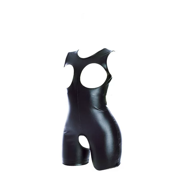 Fitness Hollow-Out Open-Crotch One-Piece Restraint Clothing with Laces, Bondage Mummy Suit, Sexy Restraint Bag, Suitable for Both Men and Women