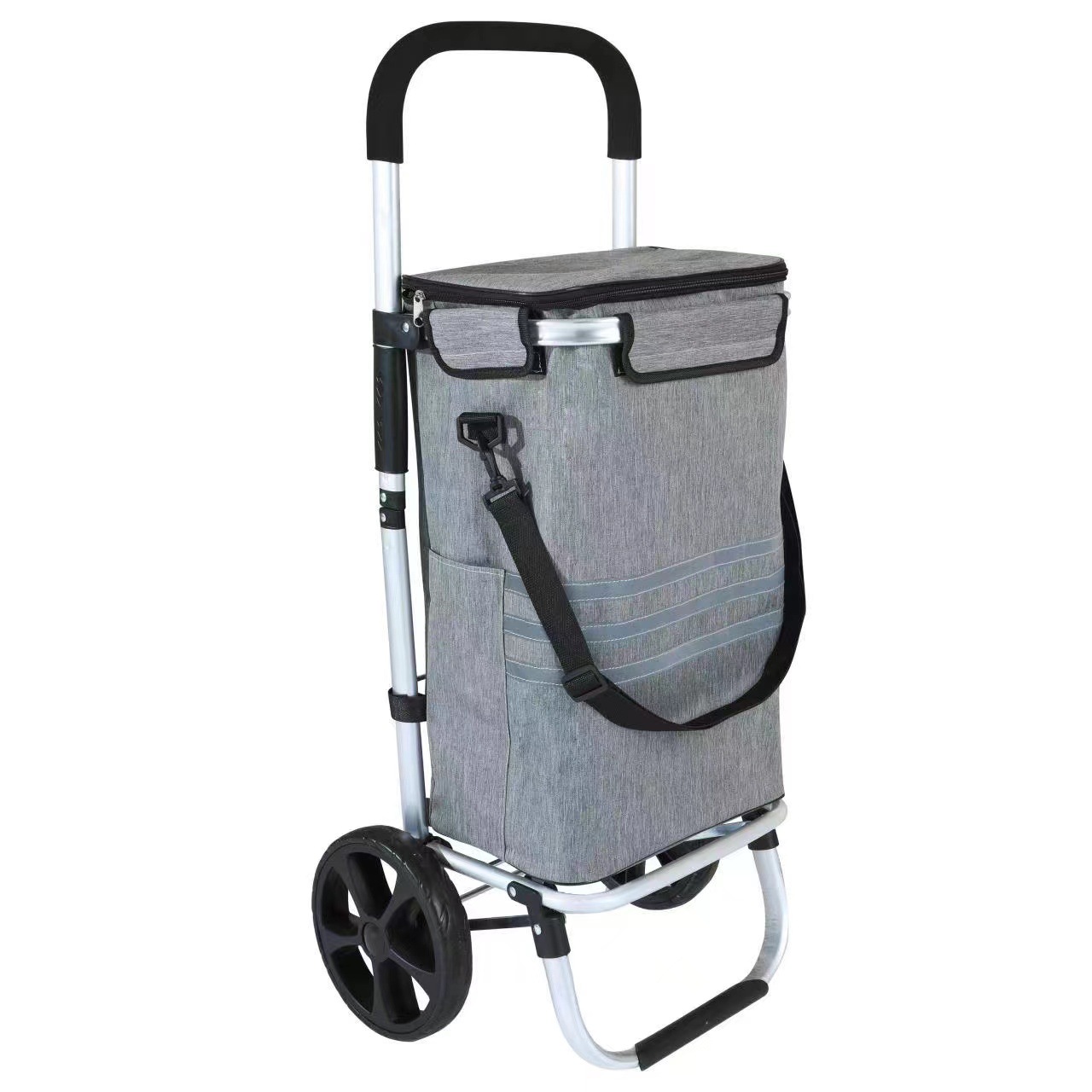 Aluminum Alloy folding shopping cart portable climbing car shopping cart