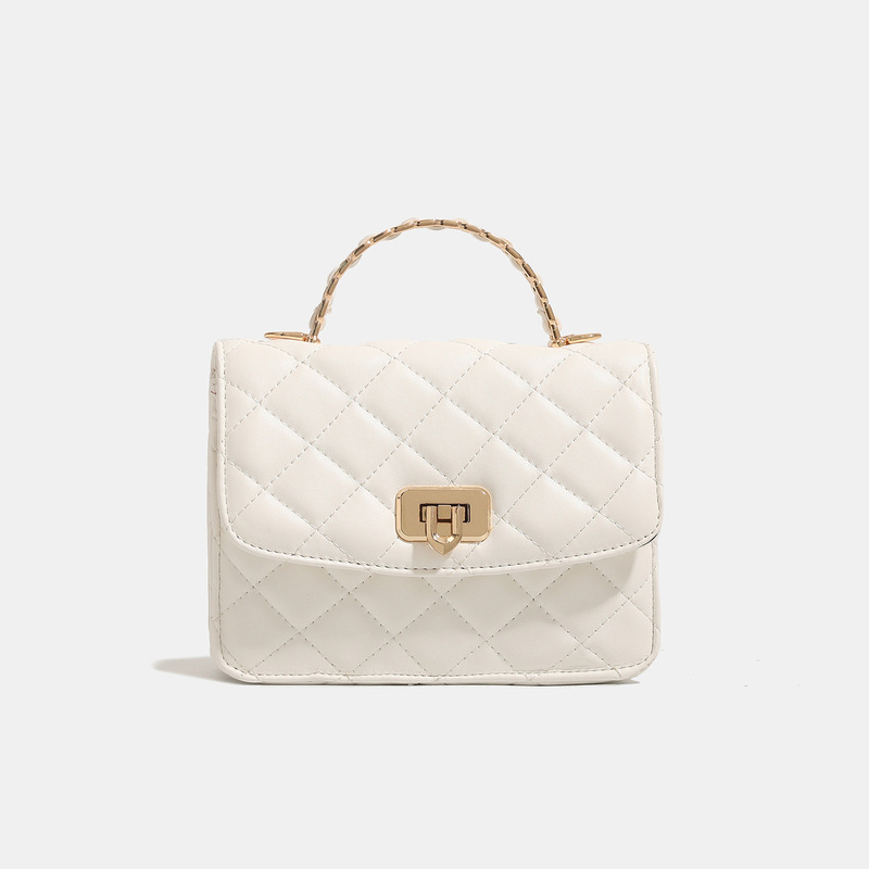 Fashionable Quilted Chain Shoulder Bag for Women 2025 Autum New High-End Handbag French Crossbody Small Square Bag