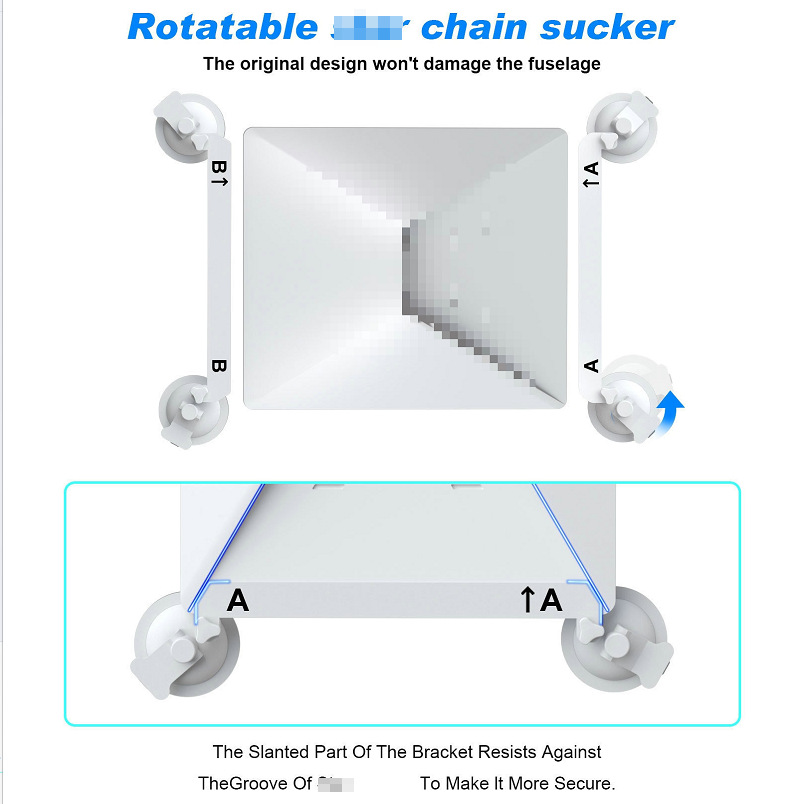 Amazon's Best-Selling Mini Sunroof Suction Cup Car Roof Rack Cross-Border Metal Car Magnetic Mount Suction Cup Holder