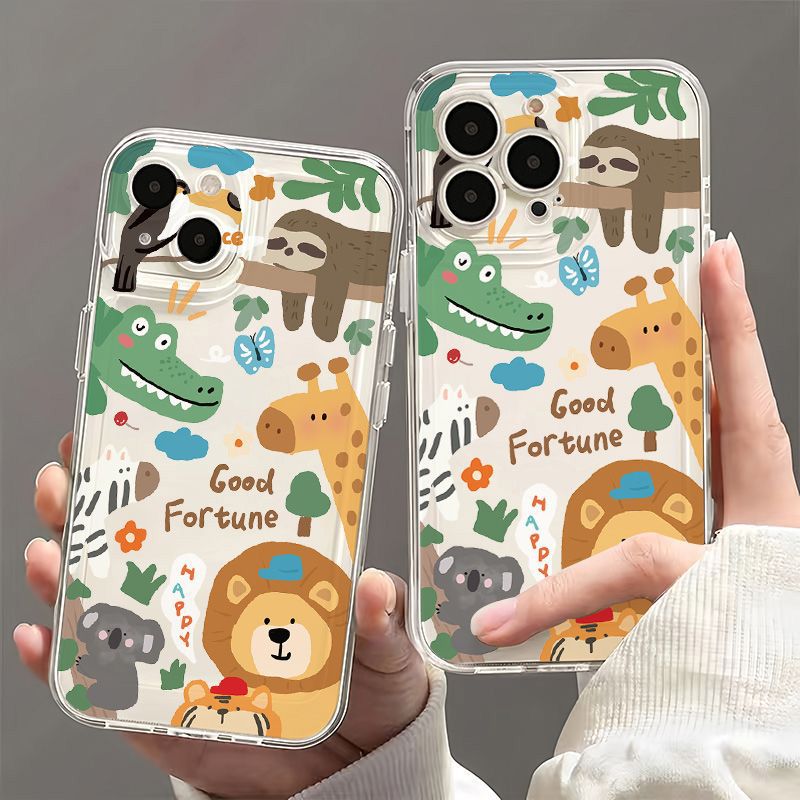 森林动物适用iPhone17promax手机保护壳新款苹 果16可爱15高级感