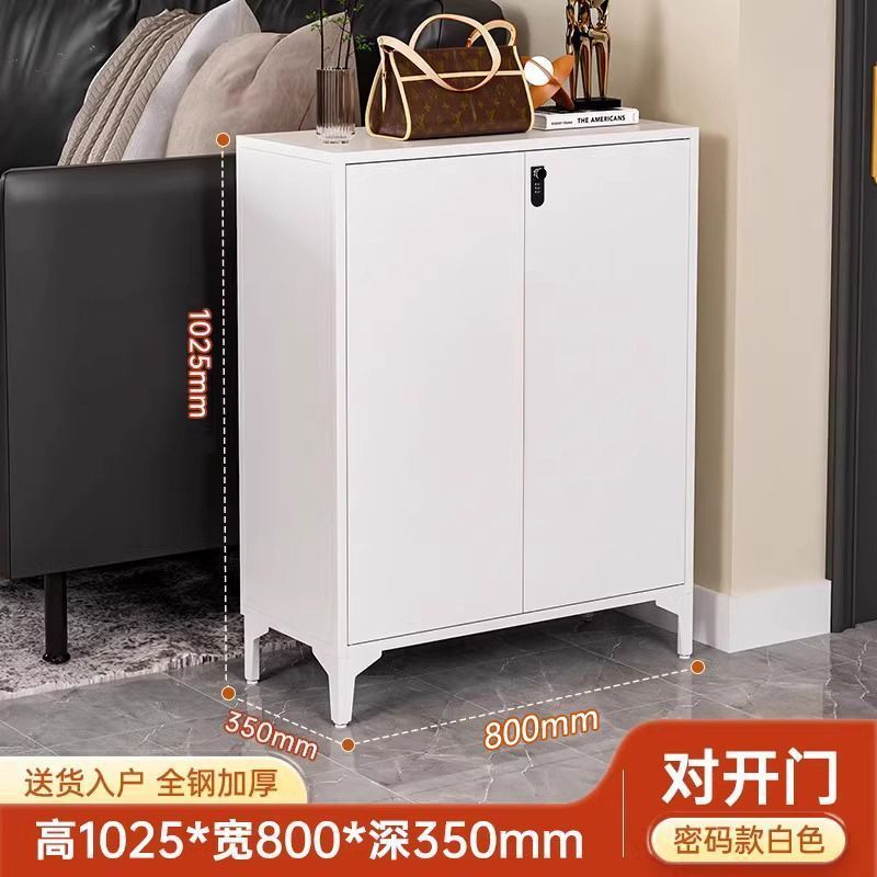 钢制鞋柜家用门口轻奢阳台防尘带锁玄关客厅铁皮入户收纳鞋柜跨境|undefined