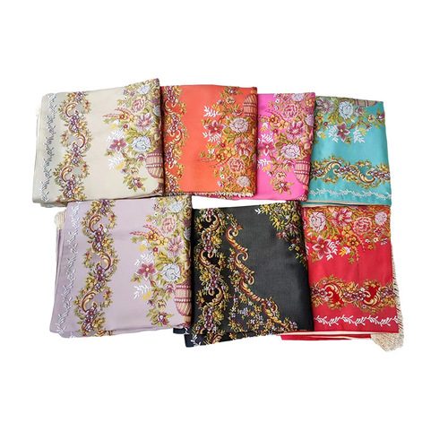 New cross-border foreign trade embroidered blanket, retro fashion living room carpet, home bedroom bedside embroidered carpet floor mat