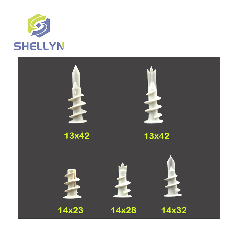 平头 单尖 三尖 膨胀螺丝 尼龙快速式 塑料膨胀 塑料自攻螺丝