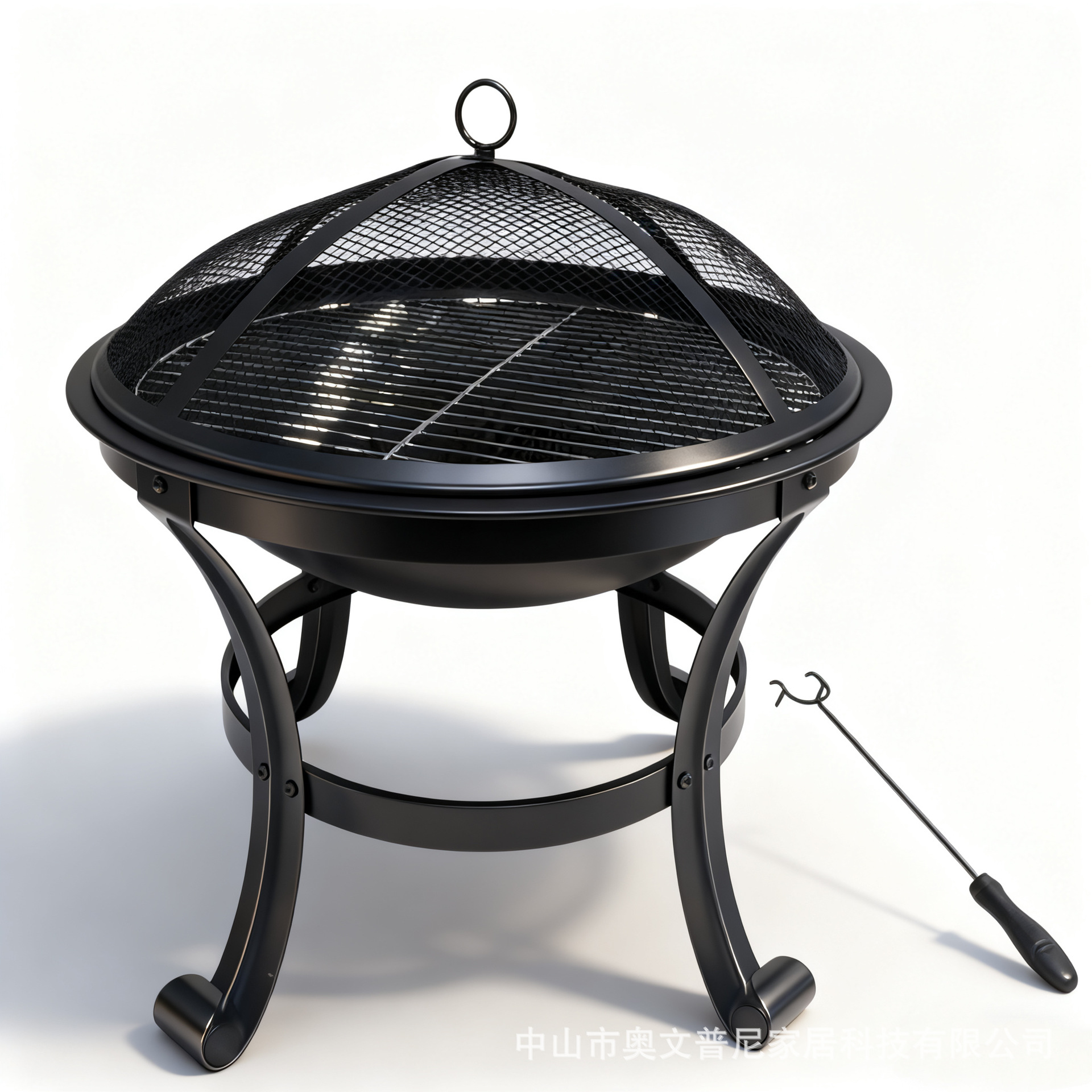 Promoción de fábrica, suministro directo, comercio exterior, parrilla multifuncional europea y americana, estufa redonda de hierro forjado, pintura en aerosol, estufa de calefacción retro