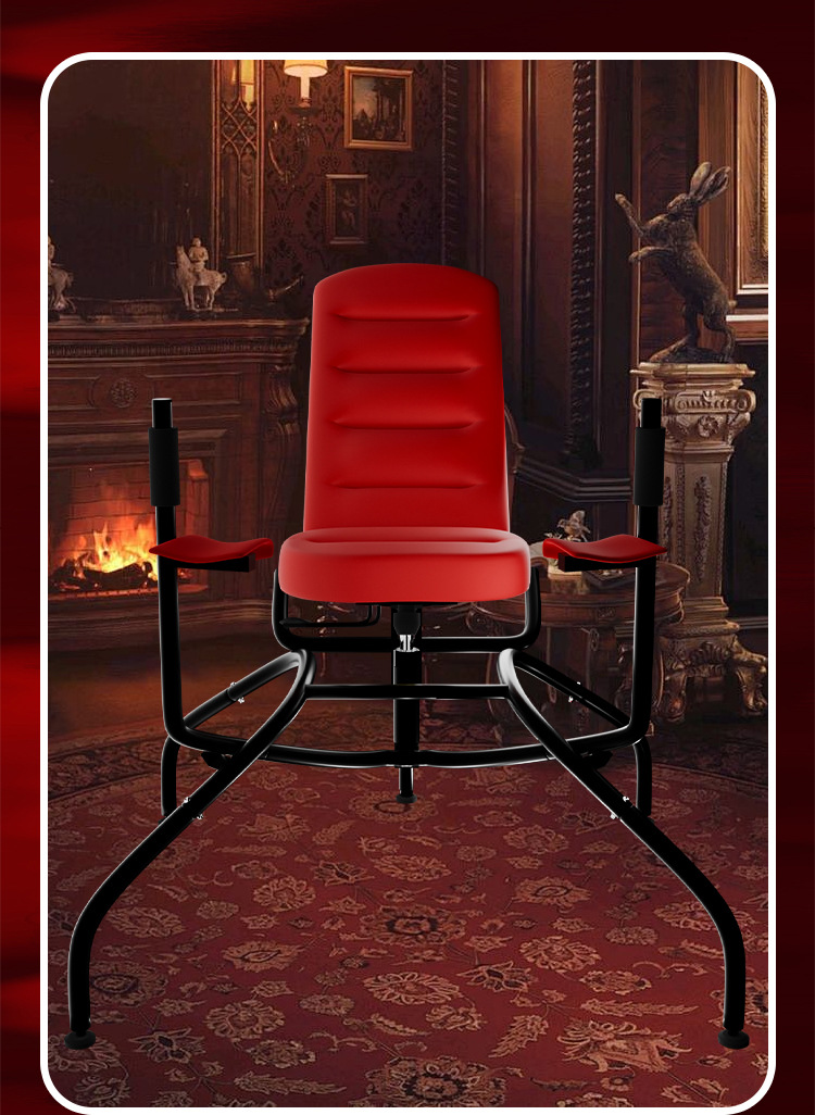 Jiuai SM Multifunctional Sex Chair with Metal Handcuffs, Red — detail image 35