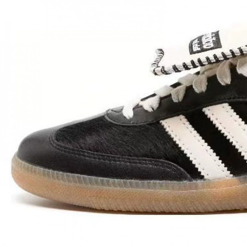 Старая версия Putian Dexun Shoes Samba Samba Retro Three - Lean White Shoes Strawberry Strawberry Bear Adidd Sleeping Shoes