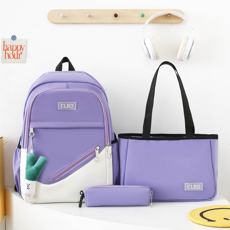 Nueva mochila escolar para mujeres de gran capacidad estudiantes de primaria 3456 grados mochila para estudiantes de secundaria secundaria del campus mochila portátil para hombres