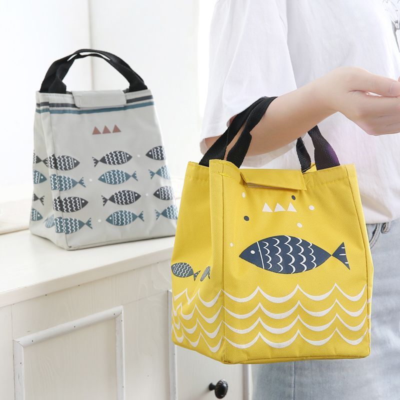 Thickened lunch box bag aluminum foil primary school student insulation bag with lunch bag warm refrigerated work handbag