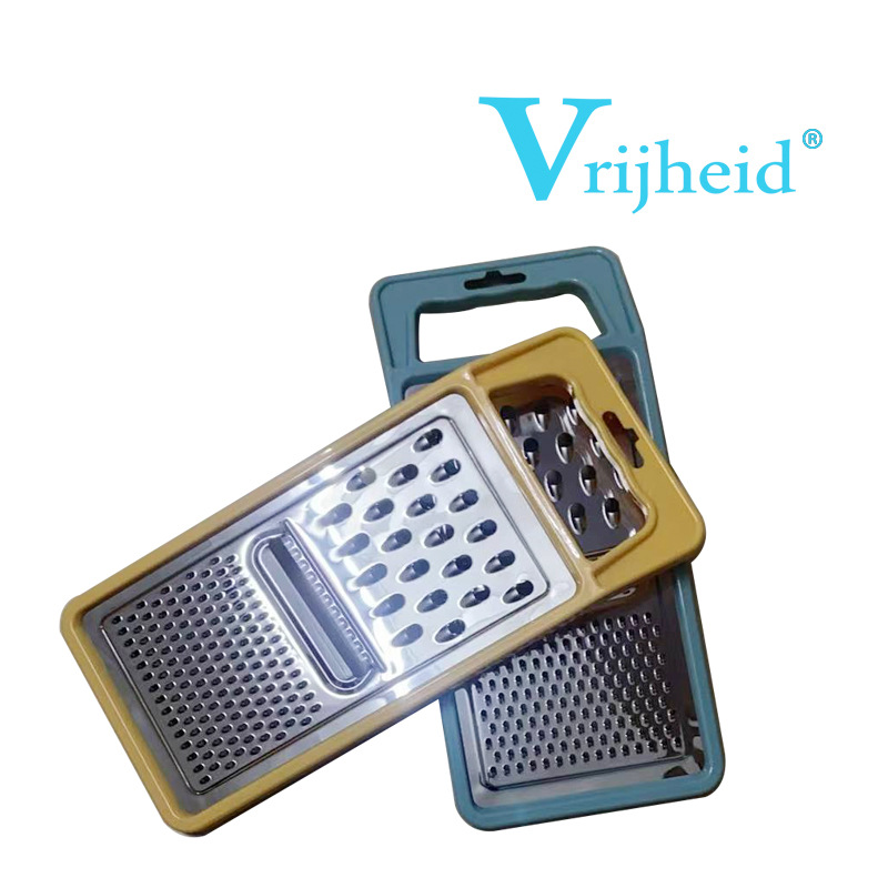 现货厨房不锈钢平面刨丝器厨房切菜神器切片磨蓉擦丝器三合一