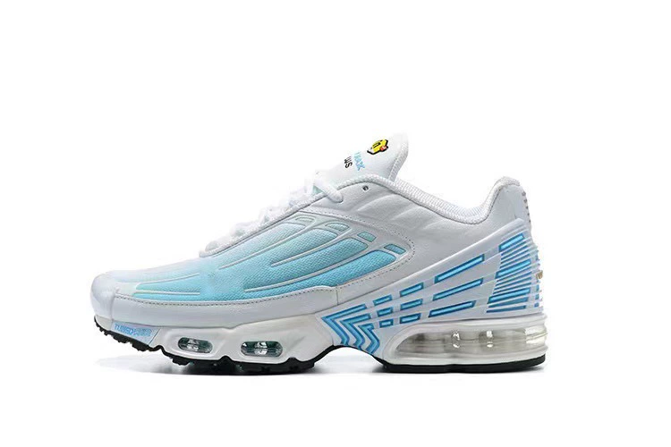 Кроссовки Putian Shoes 2102 Air Max Plus III мужские и женские, TN 3, двухцветная прострочка, воздушная амортизация для бега