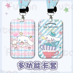 Cartoon Doge Girl Cute Card Case Student Child Pick-up Card Brand Work ID Card Bus Meal Card Case