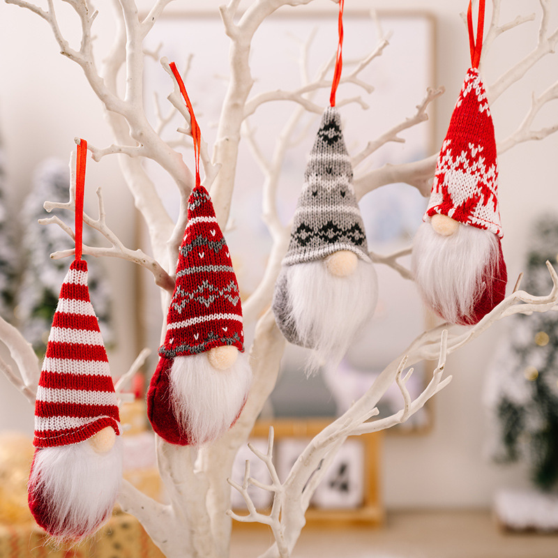巧鼎クロスボーダー新型クリスマス装飾品森林老人クリスマスツリーペンダント無顔人形ホームペンダント|undefined
