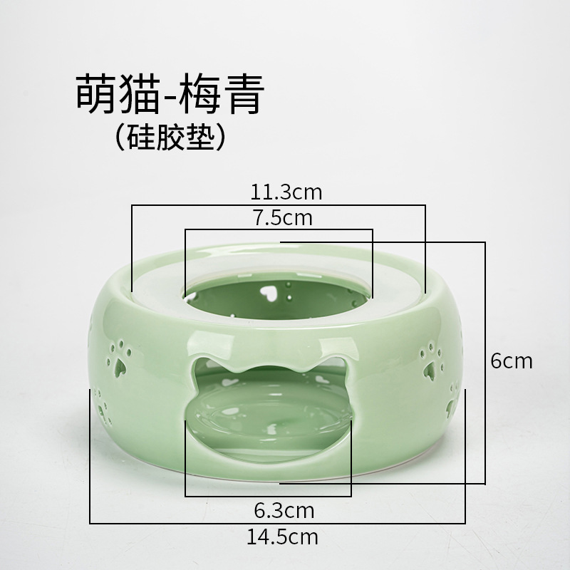 Directo de fábrica de té de la vela calentador de cerámica de la preservación del calor del hogar calefacción calentador de té restaurante Hotel calentador de té