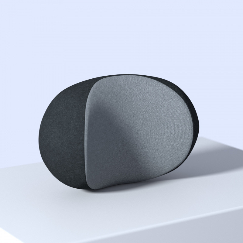 P190 black and gray headrest